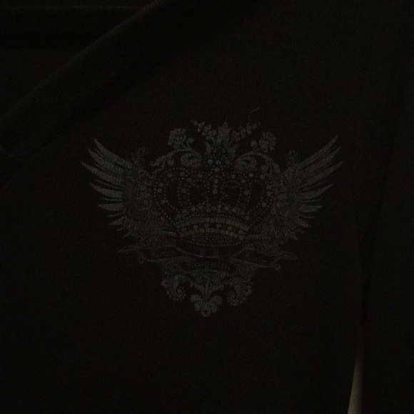 Beautiful hooded embellished crown long sleeve tee - Picture 4 of 7